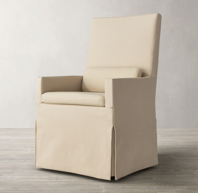 Rh slipcovered dining online chair